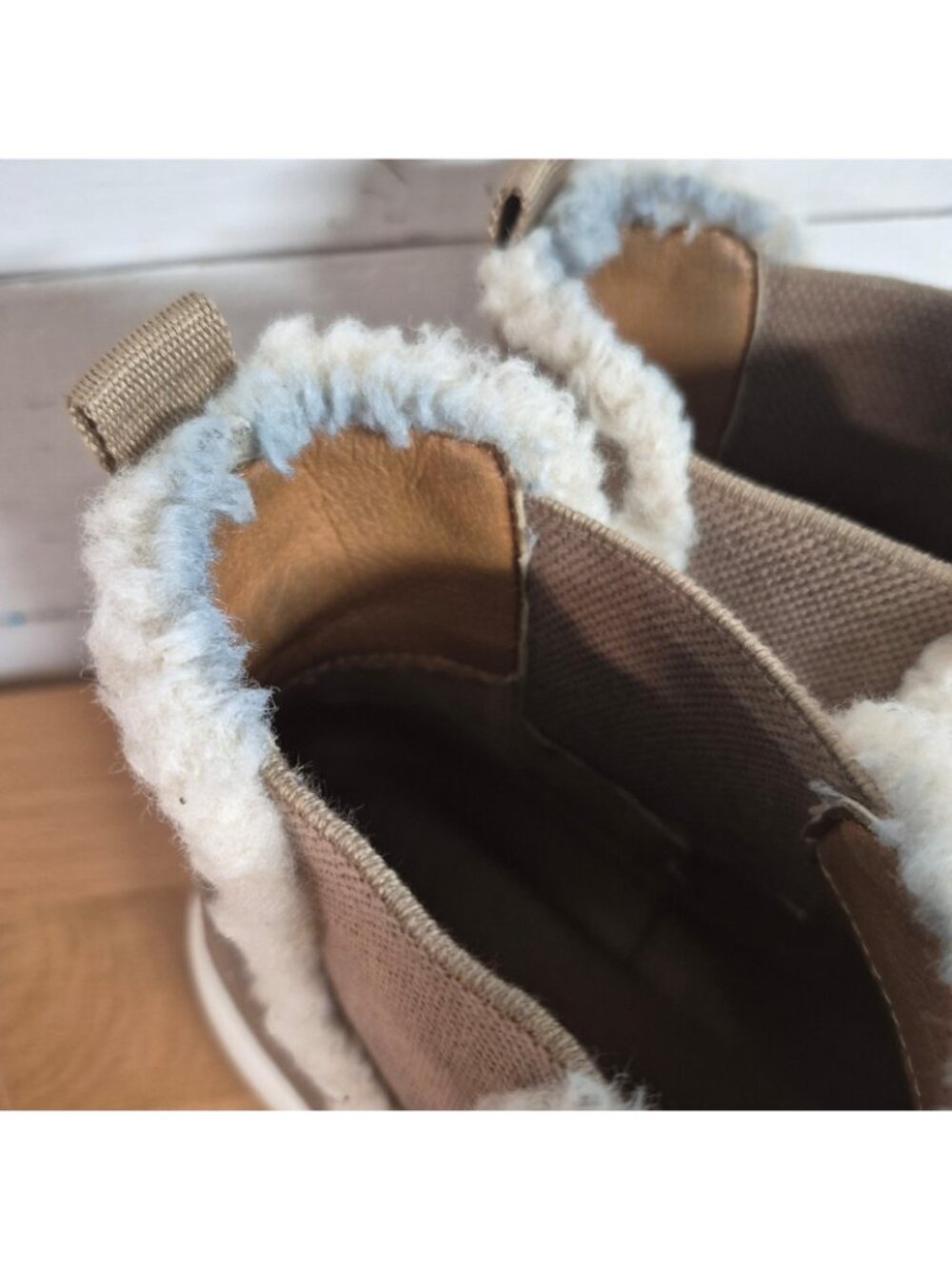 Lucky brand Womens Faux Fur-Lined Suede Slip-On Ankle Boots Size 8.5M - Picture 3 of 9